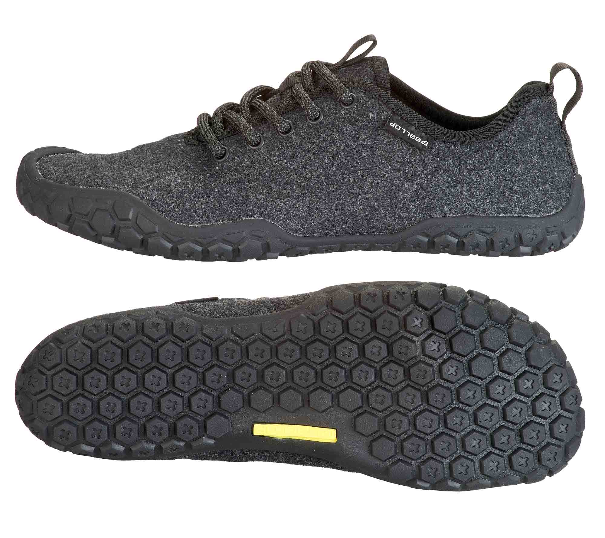 Schuhe, Sneaker, Gummisohle, Filzoptik, Laufschuh