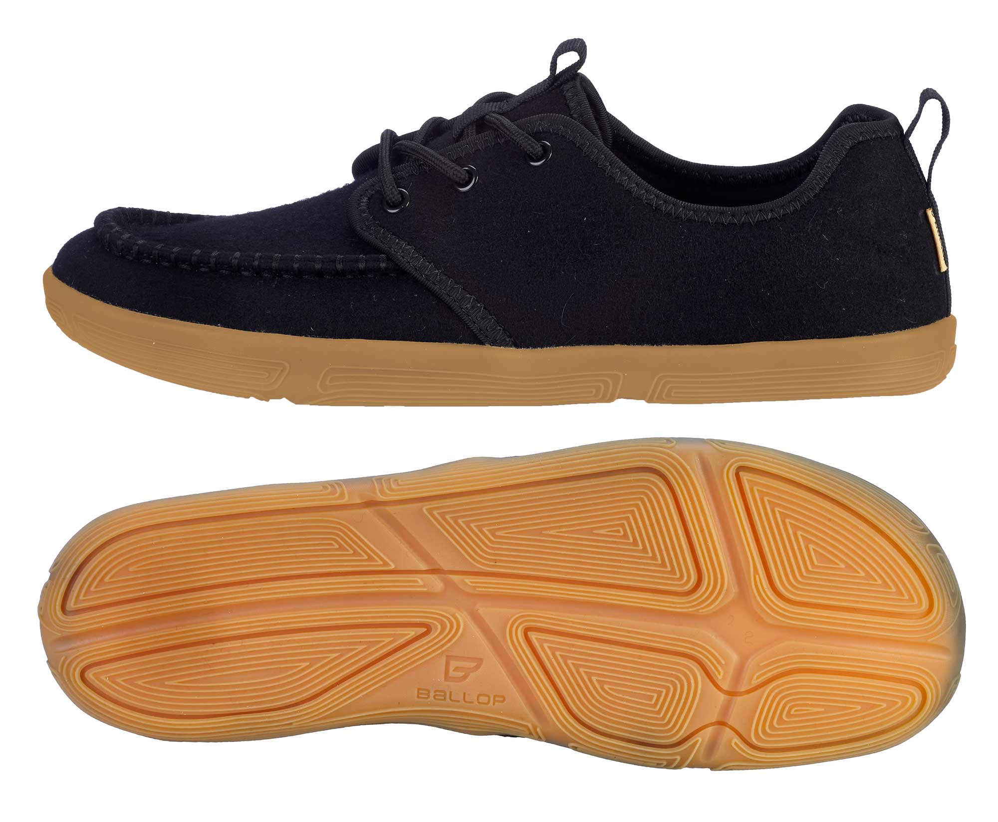 BALLOP Barfußschuhe Wasara black, Wolle