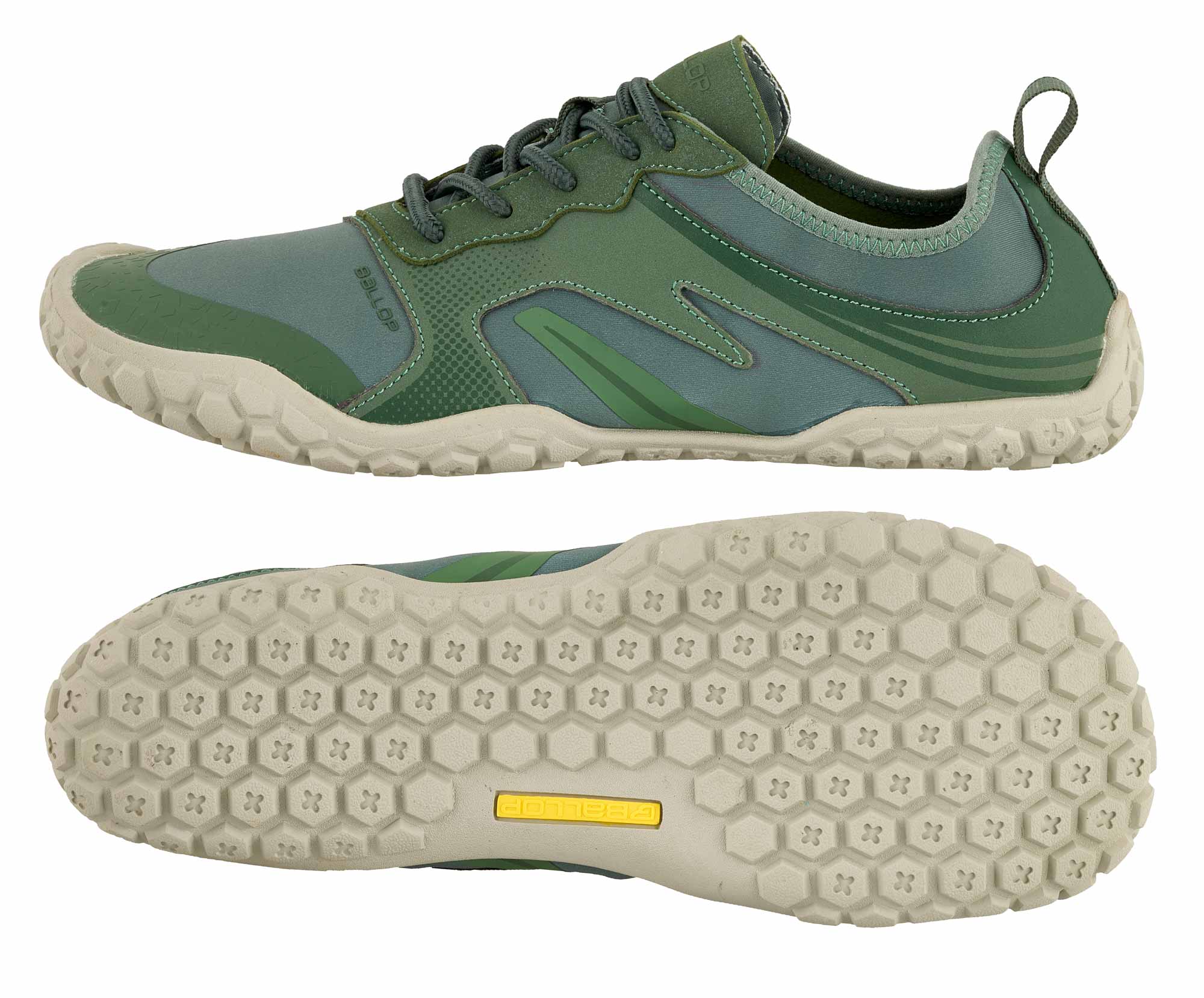 Ballop Ballop Barfußschuhe Serengeti Grün, barefoot shoe