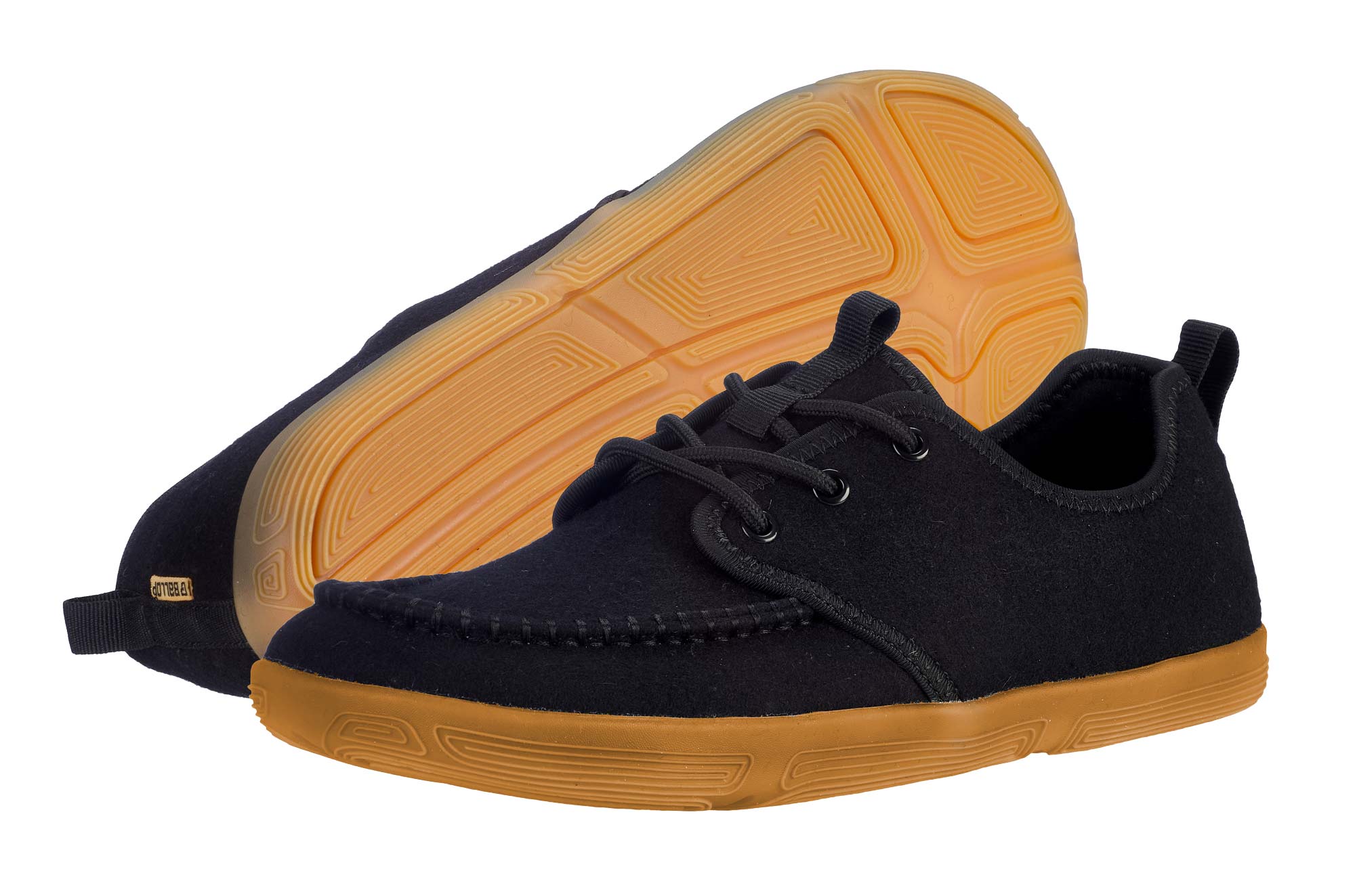 BALLOP Barfußschuhe Wasara black, Wolle