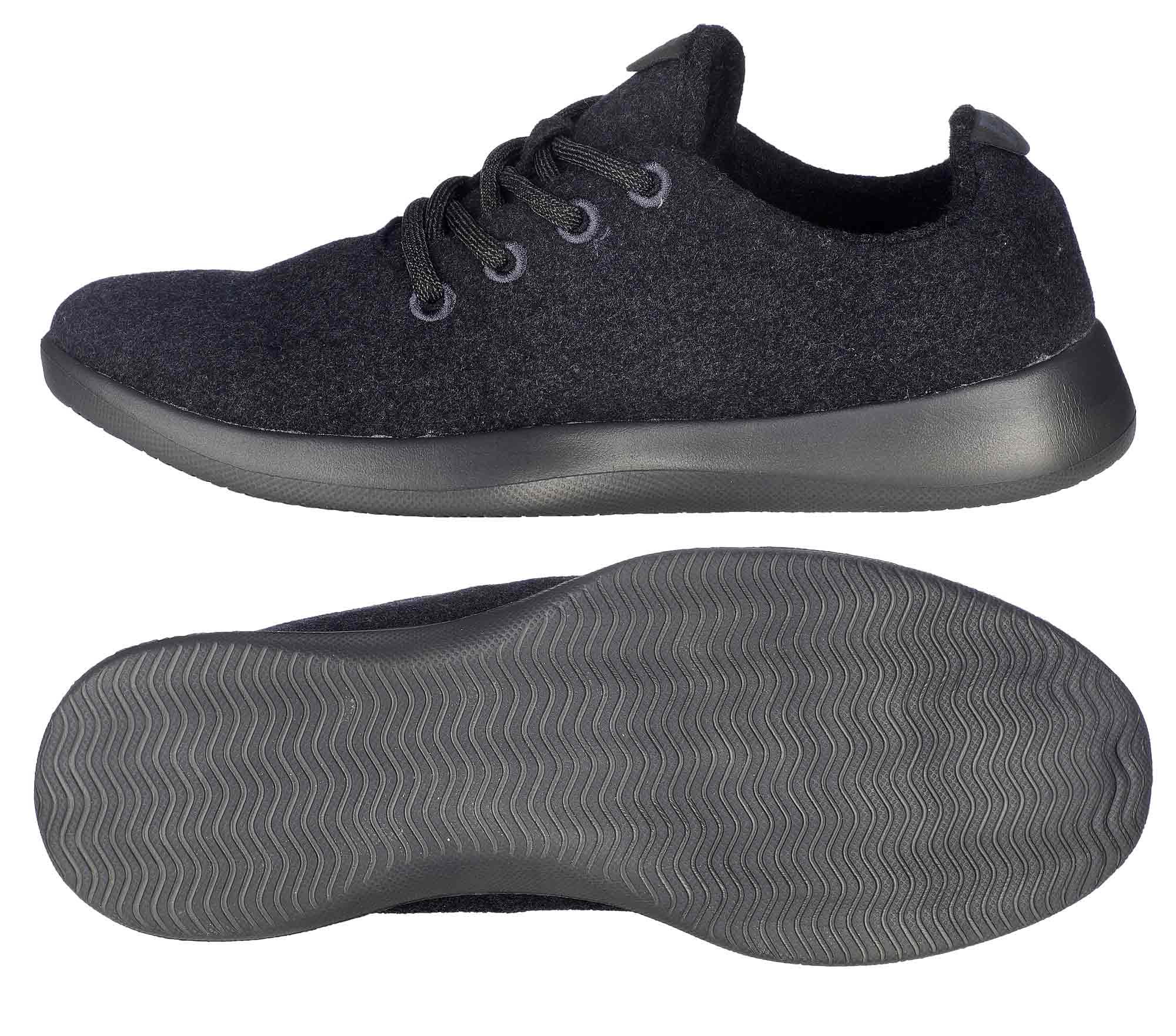 Ballop Ballop Woll-Sneaker Tenderness schwarz, barefoot shoe