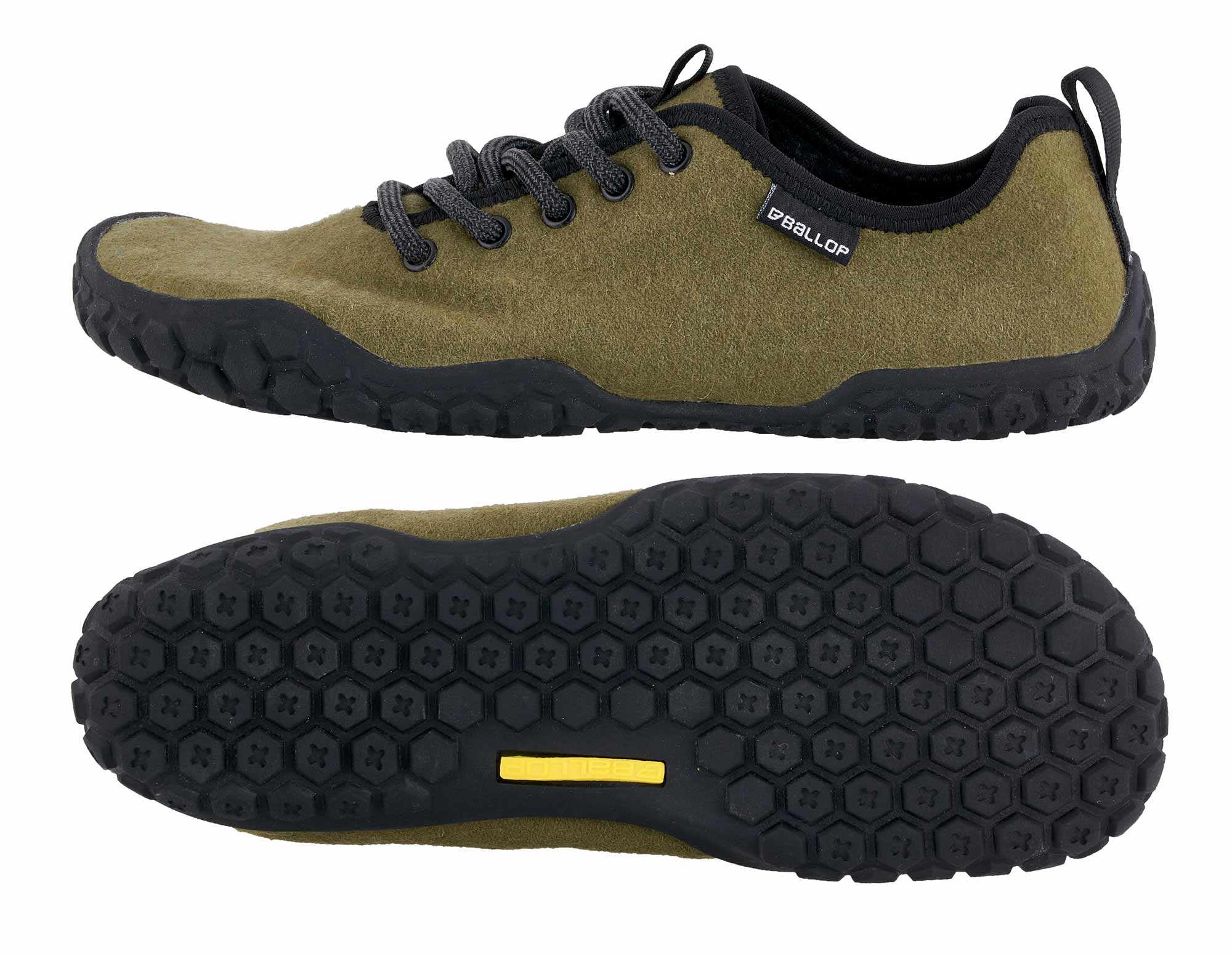 BALLOP Barfußschuhe Corso olive