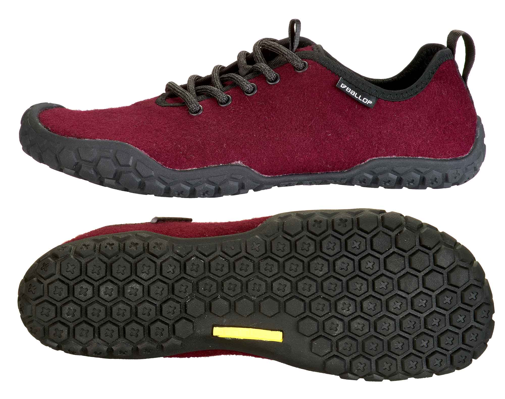 Schuhe, Sneaker, Rot, Gummi-Griff, Sohlendesign