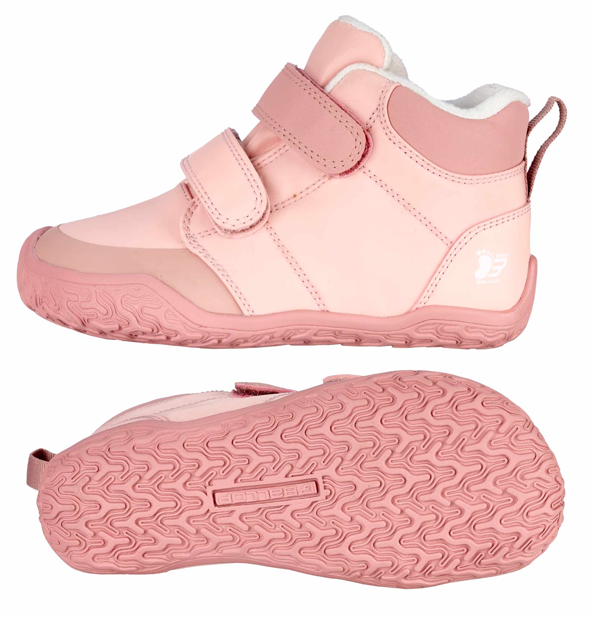 Pink, Kinderschuh, High-top, Klettverschluss, Gummisohle