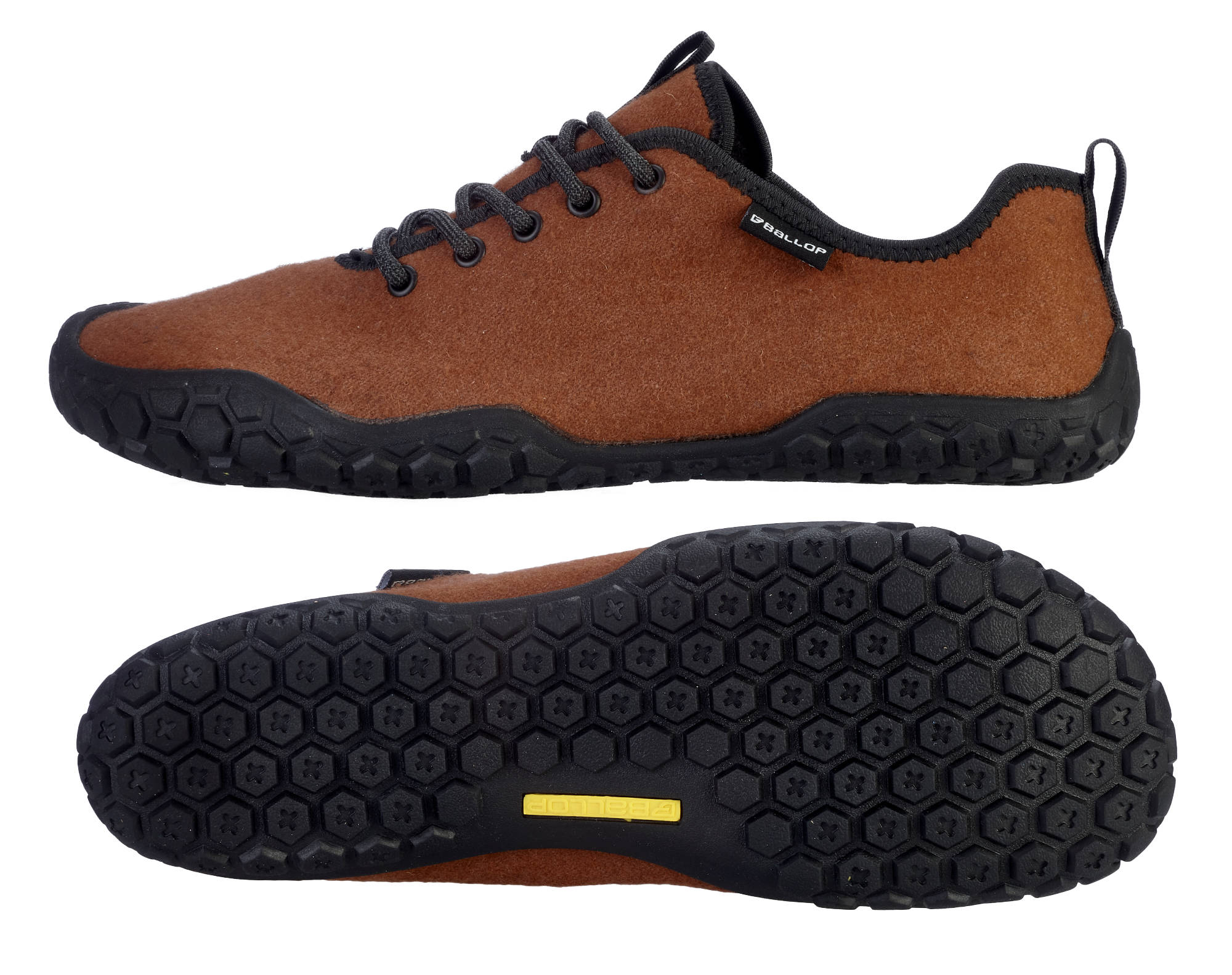 Ballop Ballop Barfußschuhe Corso Braun, barefoot shoe