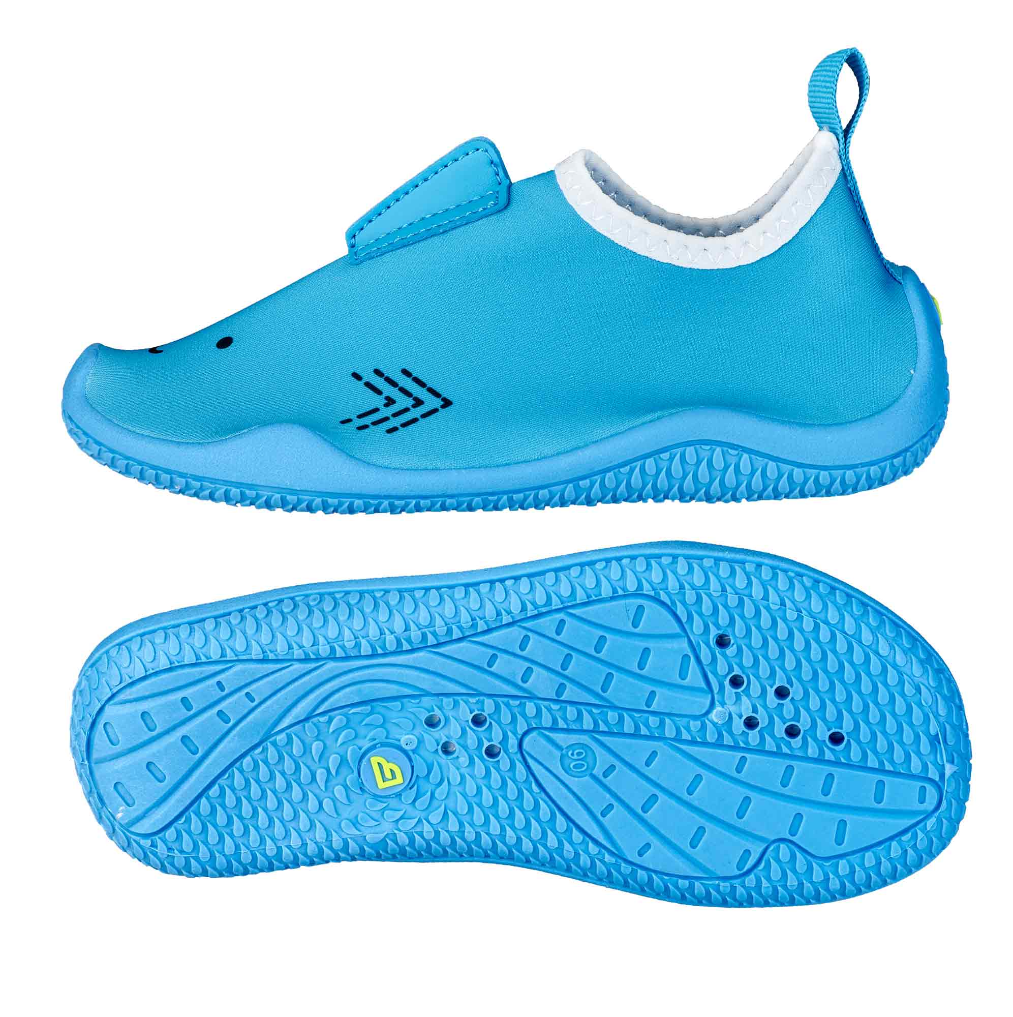 Ballop Ballop Kinderschuhe Shark Blau, barefoot shoe