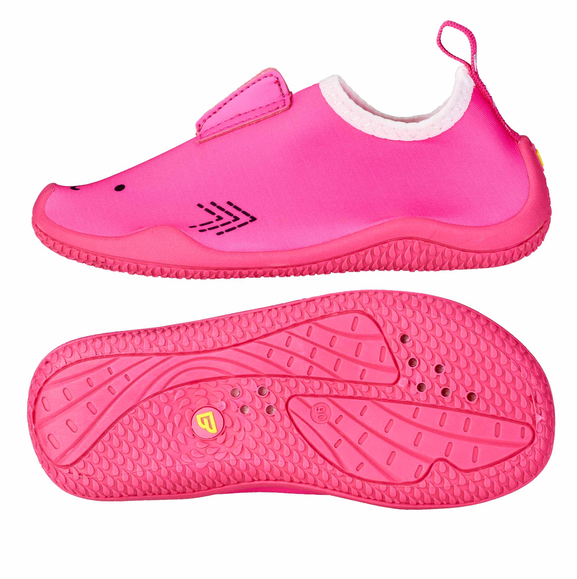 Ballop Ballop Kinderschuhe Shark Pink, barefoot shoe