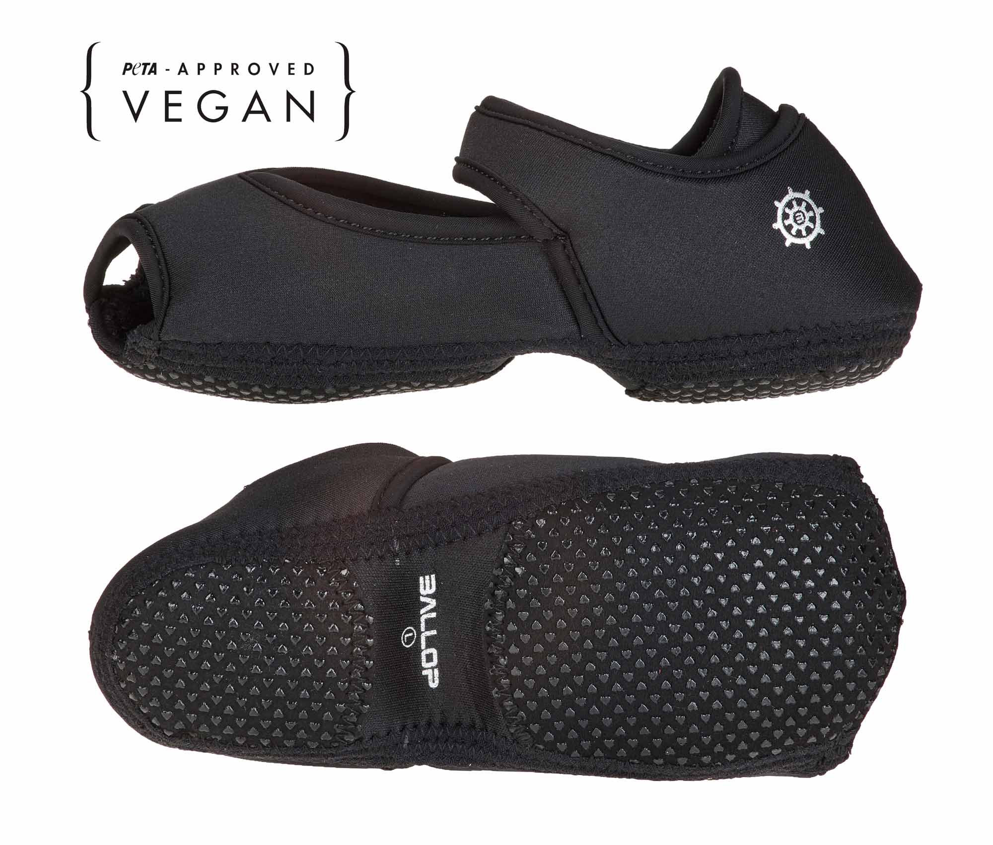 Yoga-new-black-Peta BALLOP Yoga-Schuhe Jam-Flat black